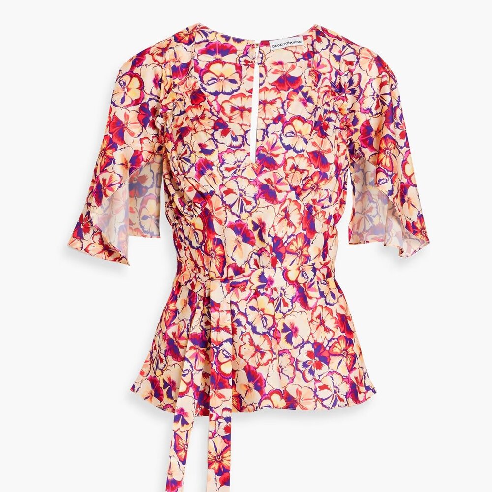 RABANNE Floral Top NWT Sz 6